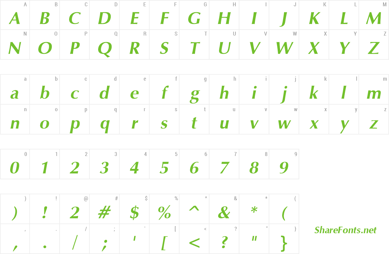 Font Vera Humana 95 preview